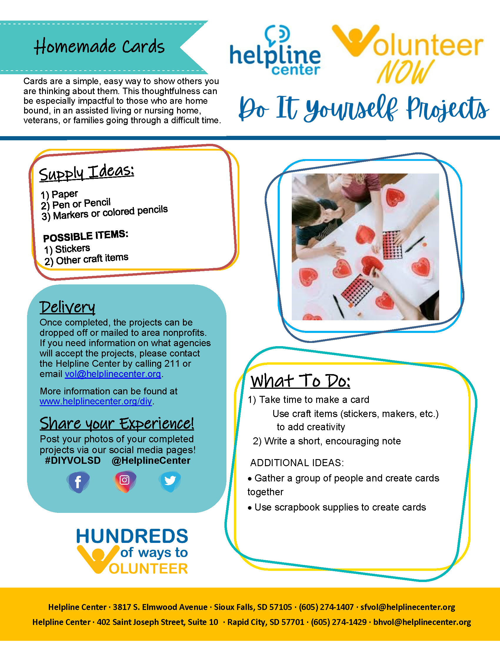 DIY Volunteer - Homemade Cards